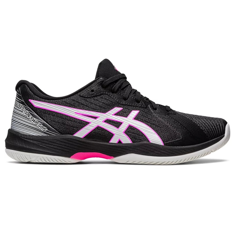 Asics Solution Swift FF Tennis Shoe – Black/Hot Pink