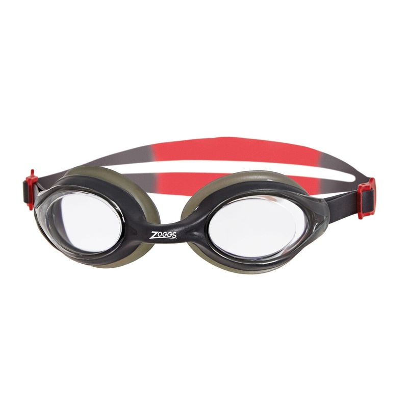 Zoggs Bondi Swimming Goggles | Smoke/Red – Clear Lens