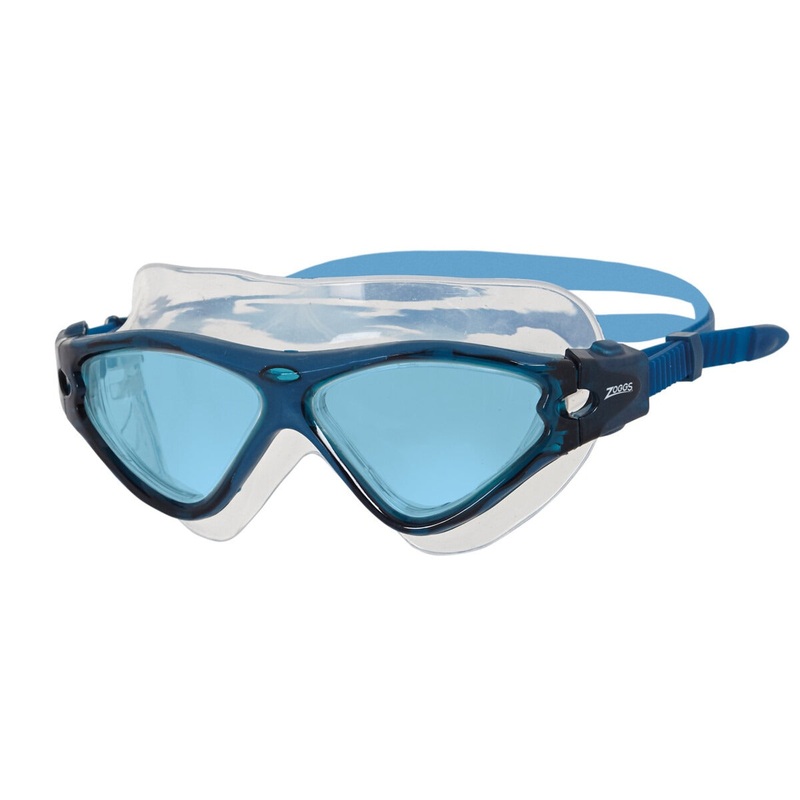 Zoggs Tri-Vision Mask Goggles | Navy/Blue – Tinted Blue Lens