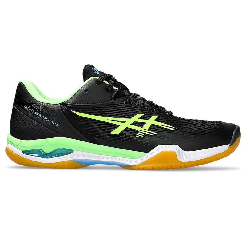 Asics Court Control FF 3 Badminton Shoe – Black/Lime Burst