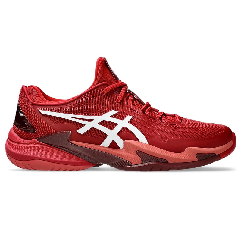 Asics Court FF 3 Novak Tennis Shoe | Cranberry/White