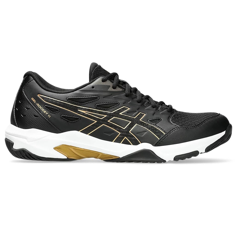 Asics Gel Rocket 11 Badminton Shoe | Black/Pure Gold