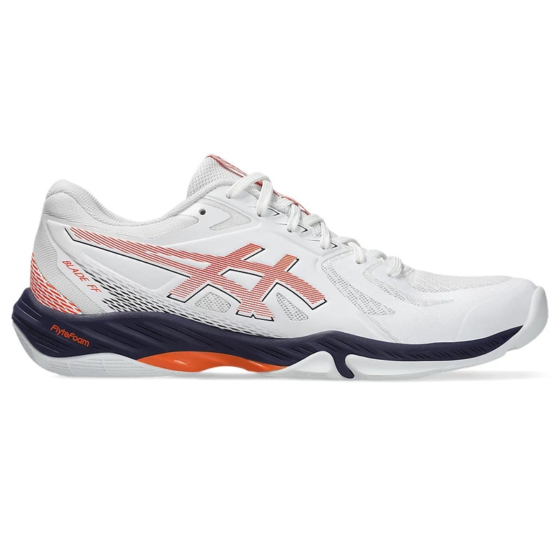 Asics Blade FF Badminton Shoes | White/Nova Orange