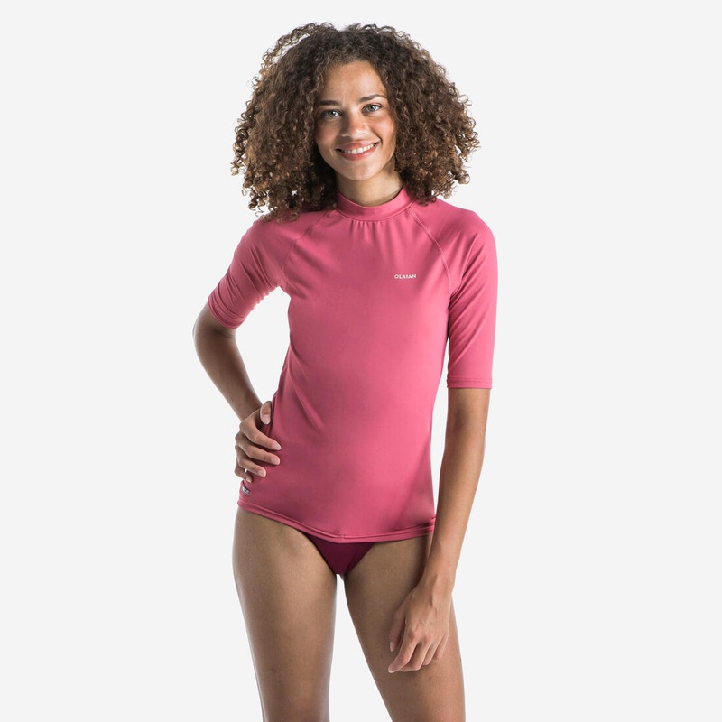 100 Women’s Short Sleeve UV Protection Surfing Top T-Shirt