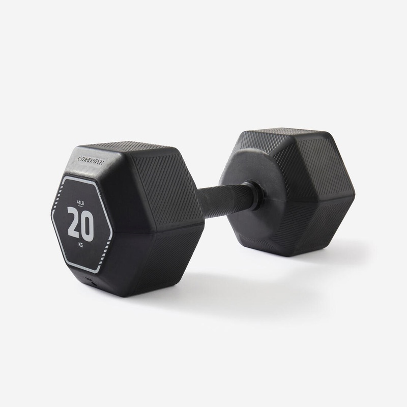 Cross Training and Weight Training Hex Dumbbell 20 kg – Black