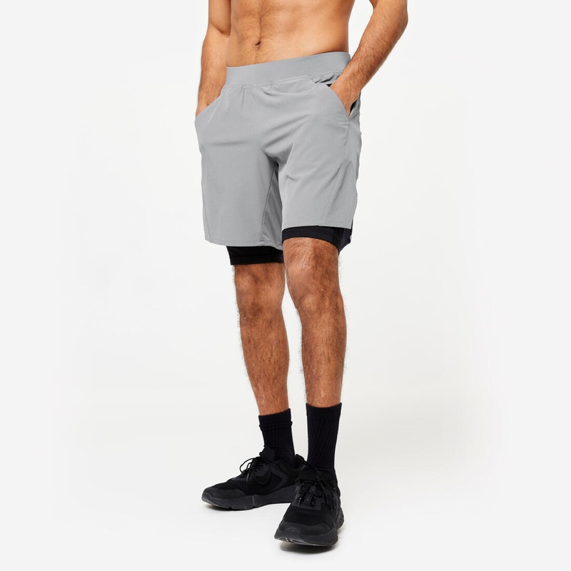 2-in-1 Fitness Training Shorts – Printed