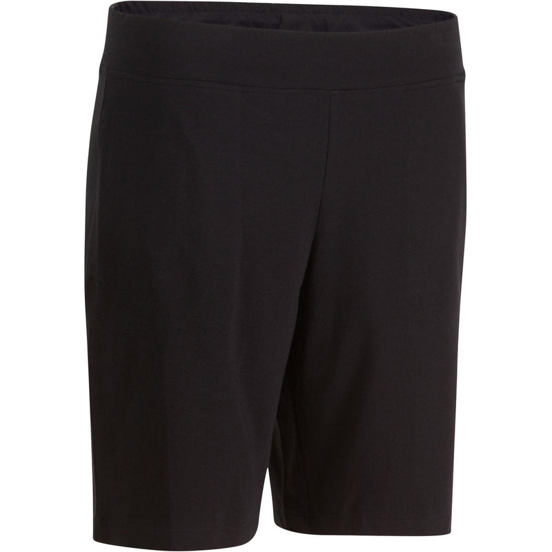 Fit+ 500 Women’s Regular Gym & Pilates Shorts – Black