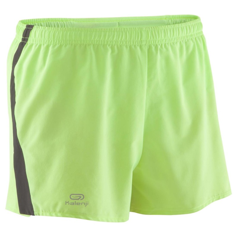 KIPRUN MEN’S RUNNING SPLIT SHORTS YELLOW
