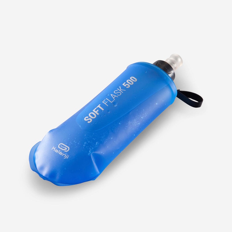 500 ML FLEXIBLE TRAIL RUNNING WATER BOTTLE – BLUE