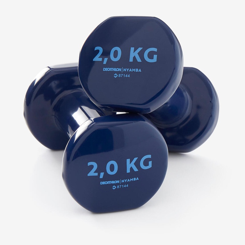 Fitness 2 kg Dumbbells Twin-Pack – Navy Blue