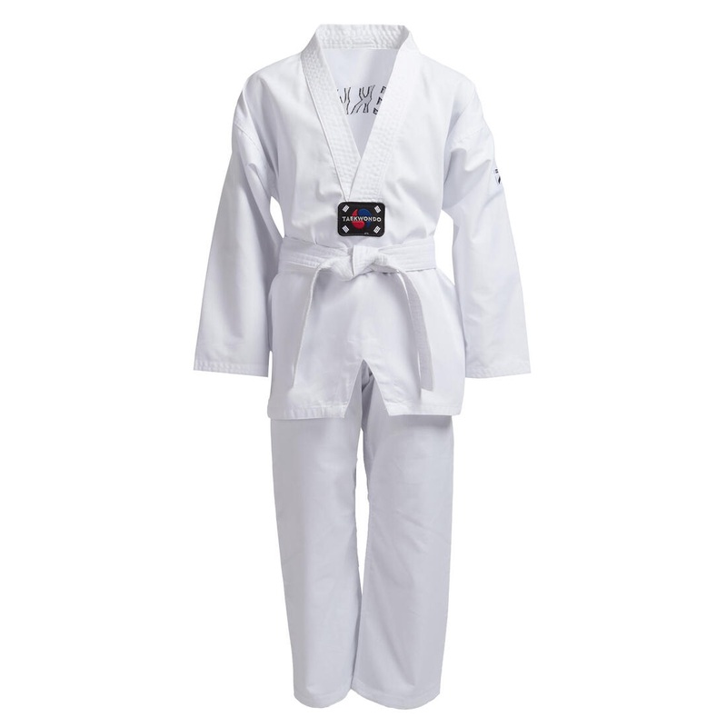 100 Kids’ Taekwondo Dobok Uniform – White