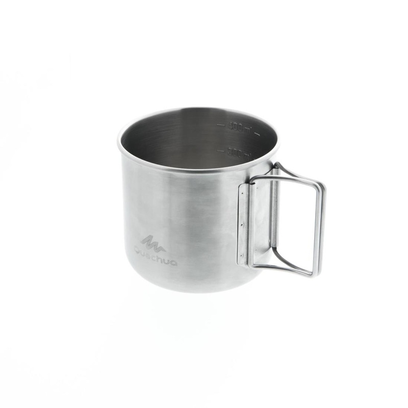 0.4 L Stainless Steel Cup 500 for hiking and camping.