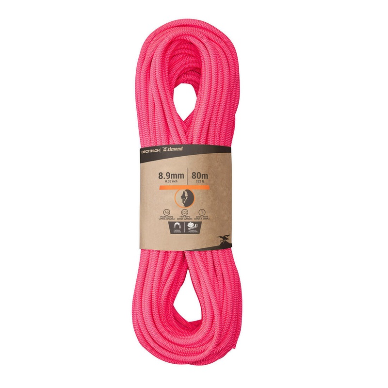CLIMBING STANDARD TRIPLE ROPE 8.9 mm x 80 m – EDGE ROSE