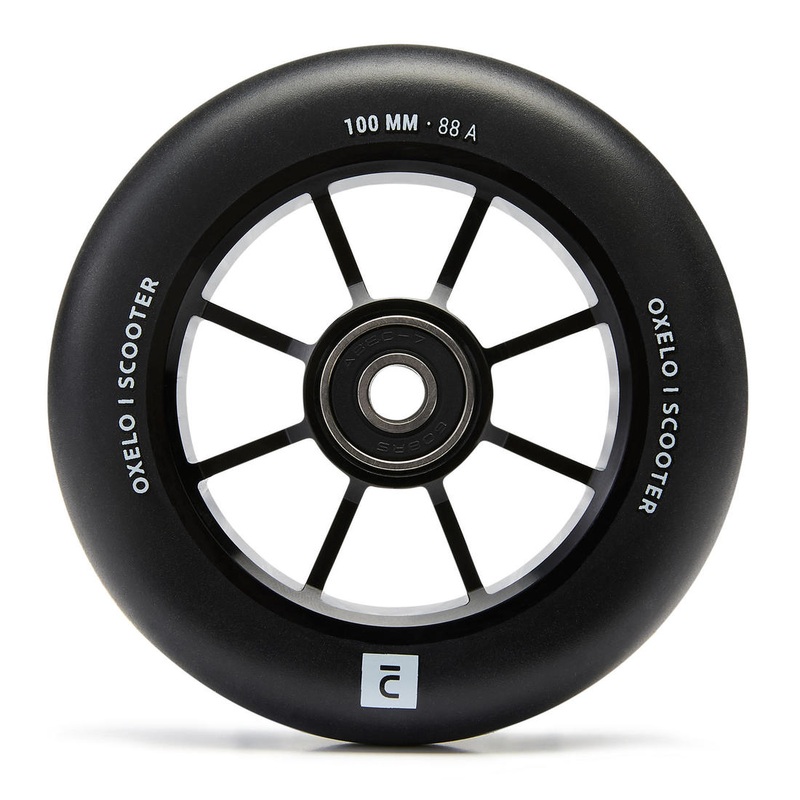 100 mm Freestyle Wheel with Black Alu Rim & PU85A Rubber