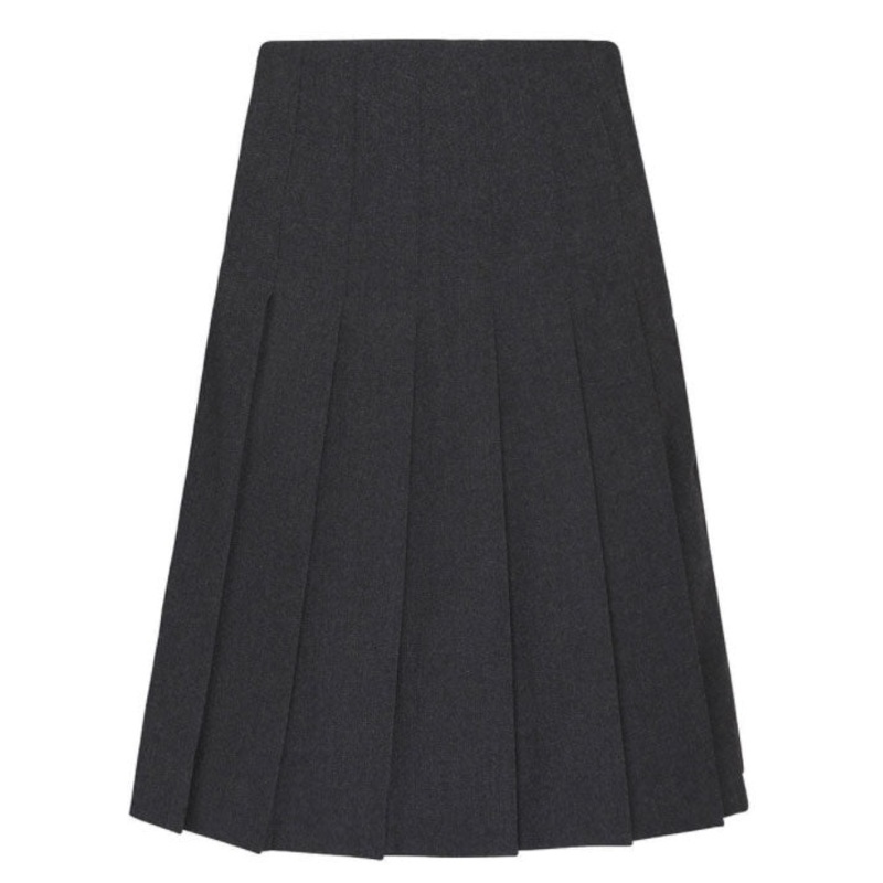 Zeco Grey Knife Pleat Skirt