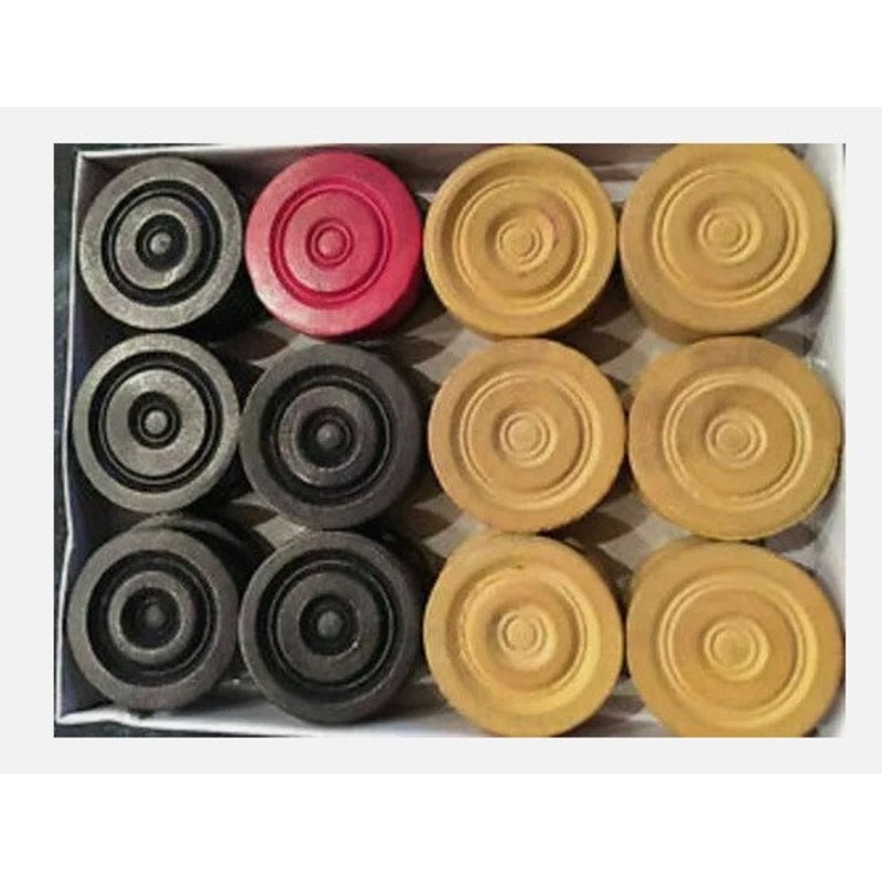 24 Carrom Carom men Board Coins game pieces family game