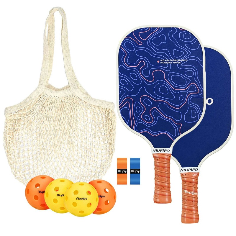 Niupipo Carbon Fiber Pickleball Paddle Austin City Impression Set MX-50