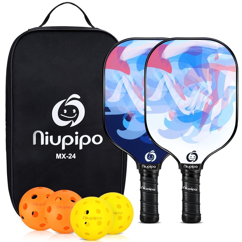 Niupipo Fibreglass Pickleball Paddle Set MX-24