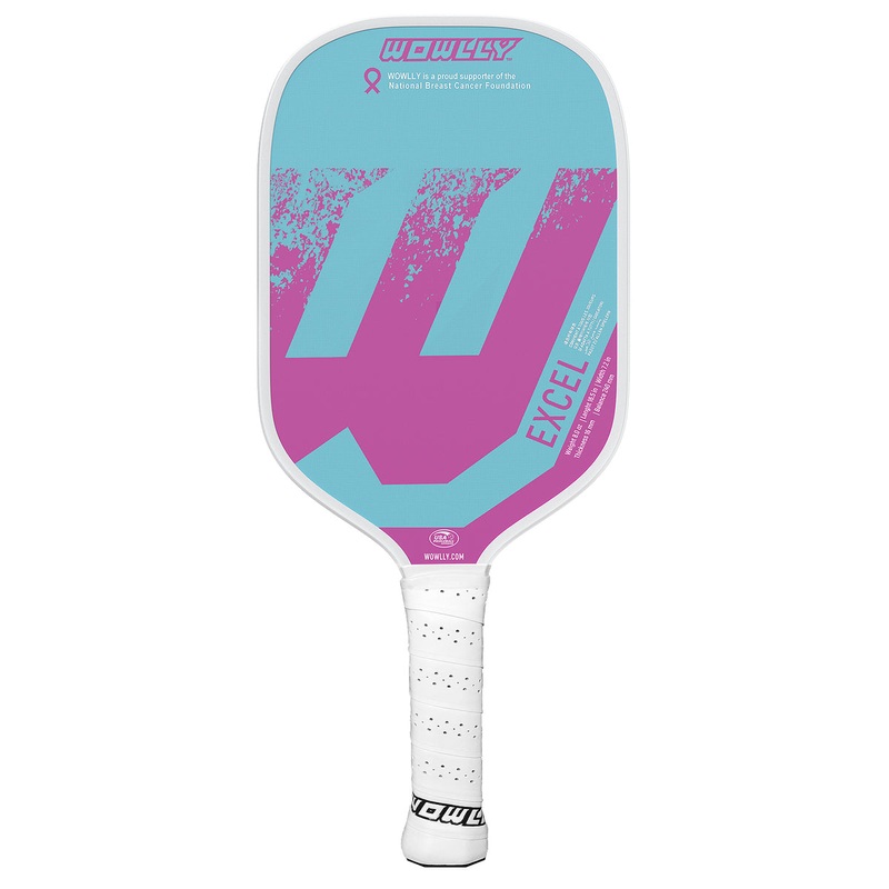 Wowlly Excel Pickleball Paddle (Light Blue & Pink)