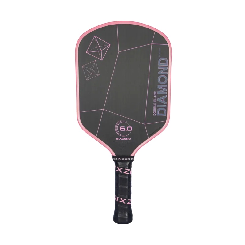 Six Zero Double Black Diamond Control 16MM Pickleball Paddle (Cherry Blossom Pink)