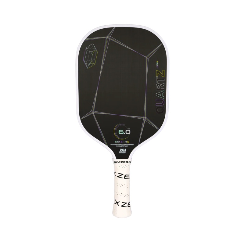 Six Zero Quartz 15MM Pickleball Paddle (White)