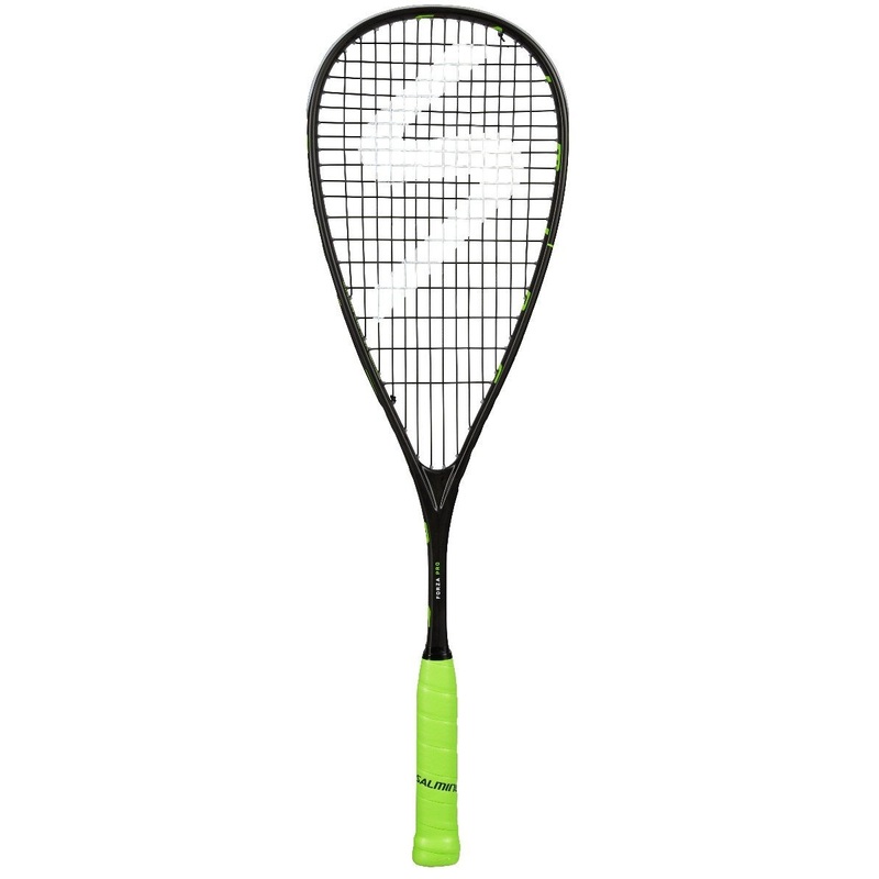 Salming Forza Pro Black/Fluo Green Squash Racquet
