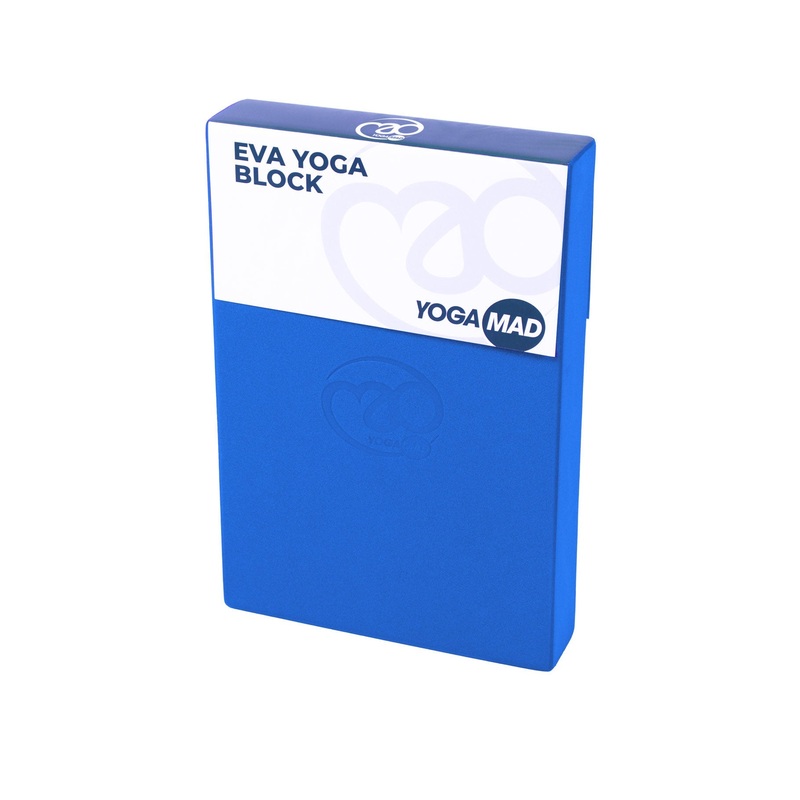 Fitness Mad Full Yoga Block – EVA Foam Blue YBLEVAB2