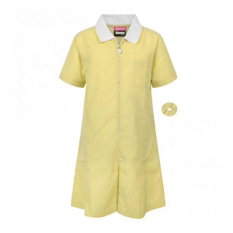 Zeco Gingham Dress (Yellow)