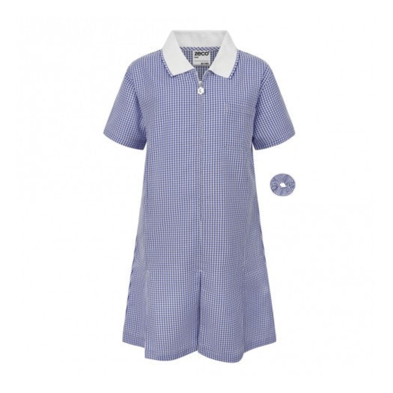 Zeco Gingham Dress (Navy)