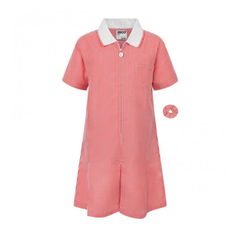 Zeco Gingham Dress (Red)