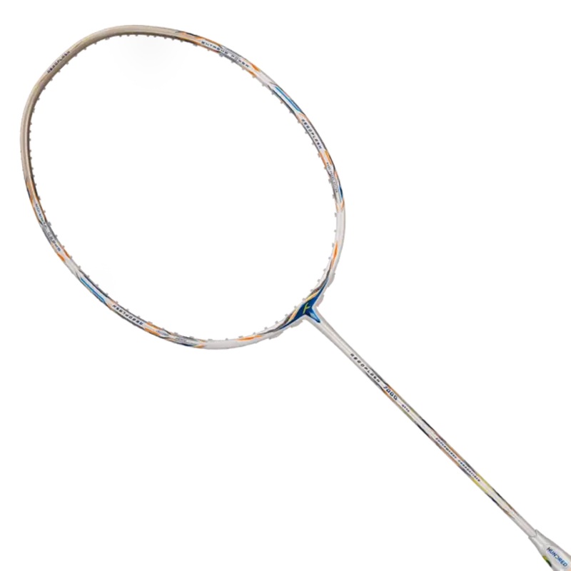 Hundred Aeroflash 7000 Attack 2U Badminton Racket – White/Gold/Blue