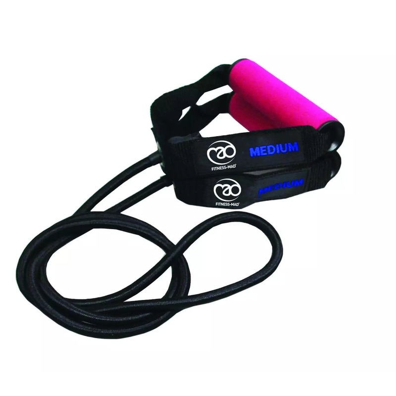 Fitness Mad Resistance Tube & Guide (FTUBE08L) PINK Medium